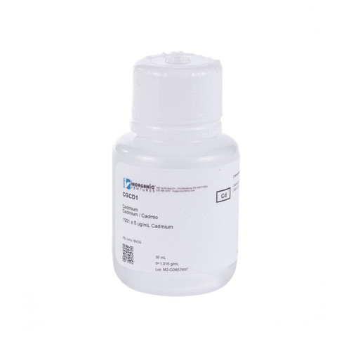 1000 ppm (µg/mL) Cadmium for ICP, 30mL