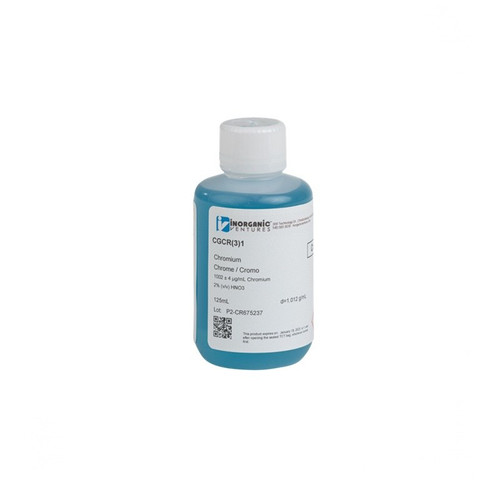 1000 ppm (µg/mL) Chromium+3 for ICP, 125mL
