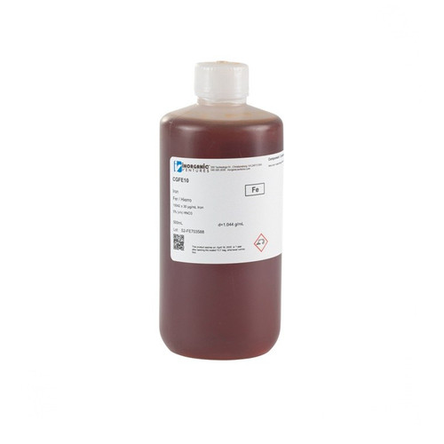 10,000 ppm (µg/mL) Iron for ICP, 500mL