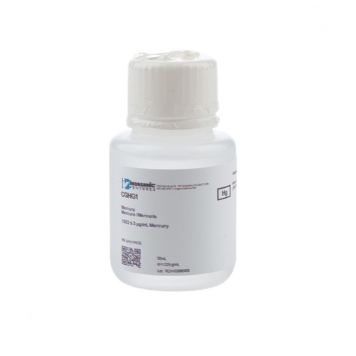 1000 ppm (µg/mL) Mercury for ICP, 30mL