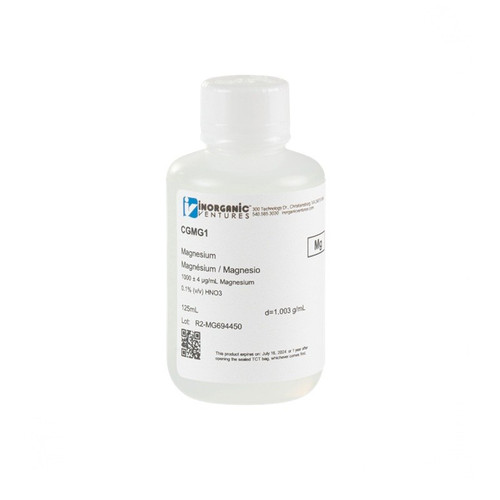 1000µg/mL Magnesium, 0.1% v/v Nitric Acid, 125mL