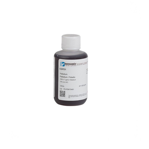 1000 ppm (µg/mL) Palladium for ICP, 125mL