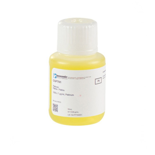 1000 ppm (µg/mL) Platinum for ICP, 30mL