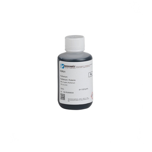 1000 ppm (µg/mL) Ruthenium for ICP, 125mL