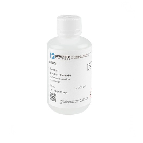 1000 ppm (µg/mL) Scandium for ICP, 125mL