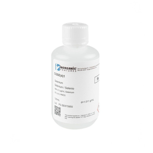 1000 ppm (µg/mL) Selenium+4 for ICP, 125mL