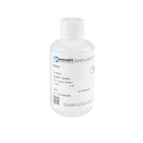 1000 ppm (µg/mL) Tantalum for ICP, 125mL