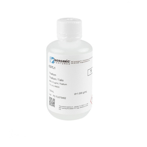 1000 ppm (µg/mL) Thallium for ICP, 125mL