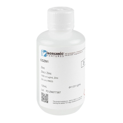 1000µg/mL Zinc for ICP, 125mL