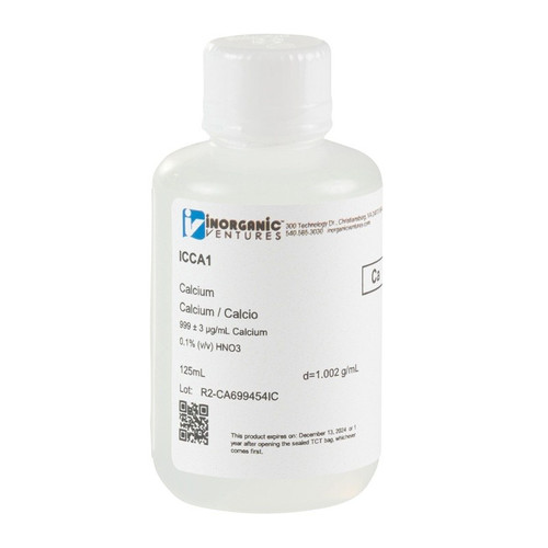 1000 ppm (µg/mL) Calcium for IC, 125mL