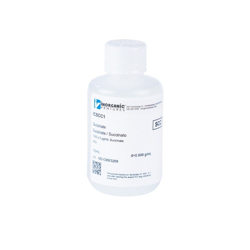 1000 ppm (µg/mL) Succinate for IC, 125mL