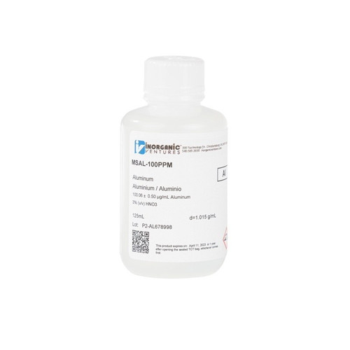 100 ppm (µg/mL) Aluminum for ICP-MS, 125mL