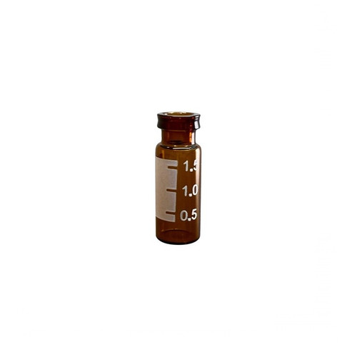 2.0mL Amber Snap Seal Vial, 12x32mm, with White Graduated Spot, 11mm Crimp, 1000-cs