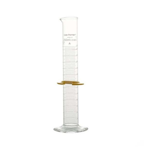 Cole-Parmer Graduated Cylinder, Class A, To Contain; 250mL, EA