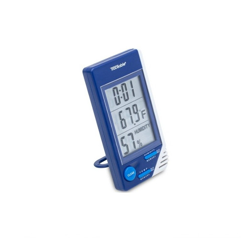 0 to 50ºC Monitoring Traceable Hygrometer, Traceable Certificate, battery, built-in stand, and wall mount, EA