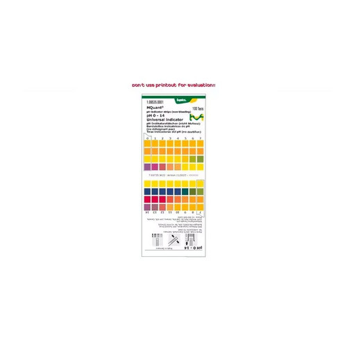 pH-Indicator Strips, pH 0 - 14, Universal Indicator, Non-Bleeding, Graduations, 100-pk