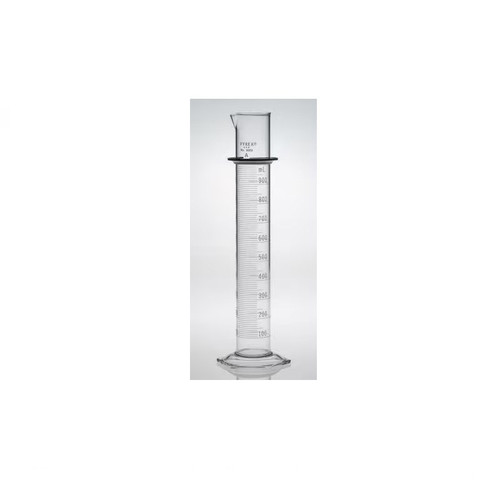 Pyrex Class A Double Metric Scale Graduated Cylinder, with Blue Enamel..1000mL, 1-pk