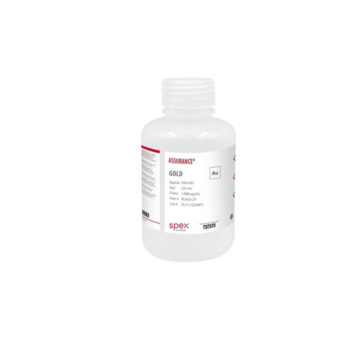 Gold, 1,000 µg/mL, 125 mL