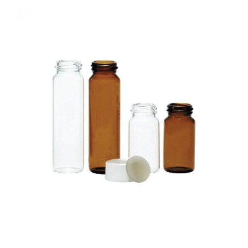 20mL Amber Glass EPA w/ Cap, 100-pk