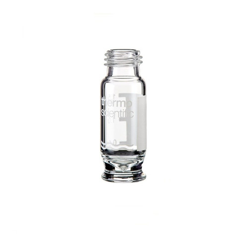 SureSTART 1.7 mL Glass High Recovery Screw Top Microvials for <2 mL Samples, Clear Glass, 9mm, 4 uL, 100-pk