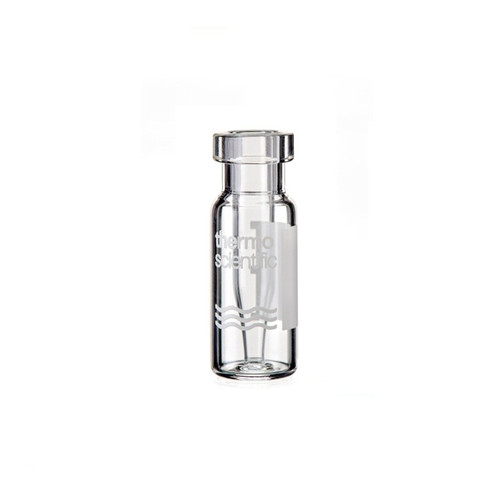 SureSTART 0.3 mL Clear Glass Crimp Top Microvials, 11 mm, Clear Glass, 1000-cs