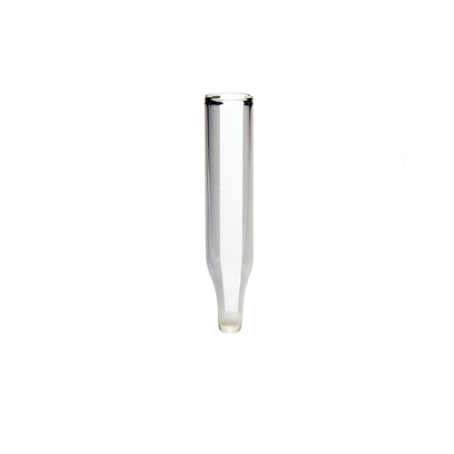 5mm Insert, 250µL, Clear Glass, Pulled Point Conical Base, 100-pk