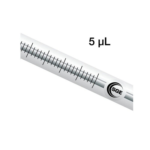 5 mL fixed Luer Lock syringe with GT plunger, each