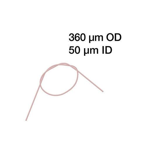 PEEK Tube Natural 360µm OD x 50µm (0.002") ID, Length 5 Feet