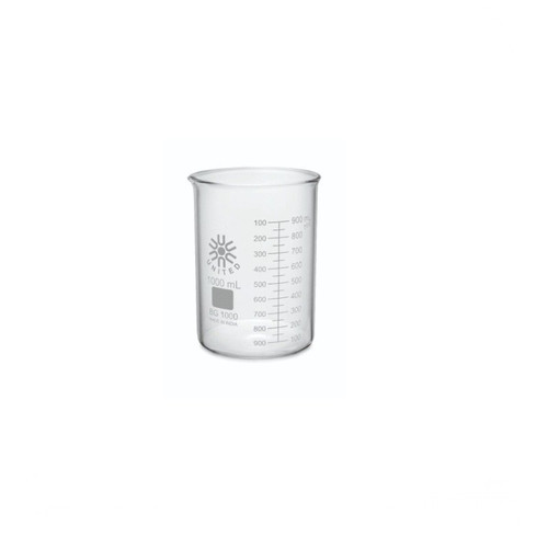 United Scientific Beakers, Low Form, Borosilicate Glass, 1000mL, 24-cs