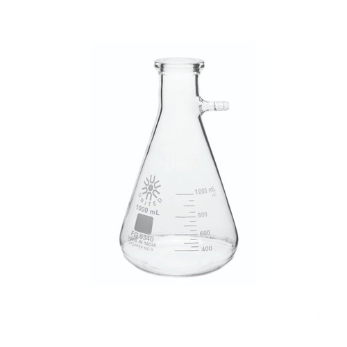 United Scientific Filtering Flask, Borosilicate Glass, Heavy Wall, 1000mL, EA