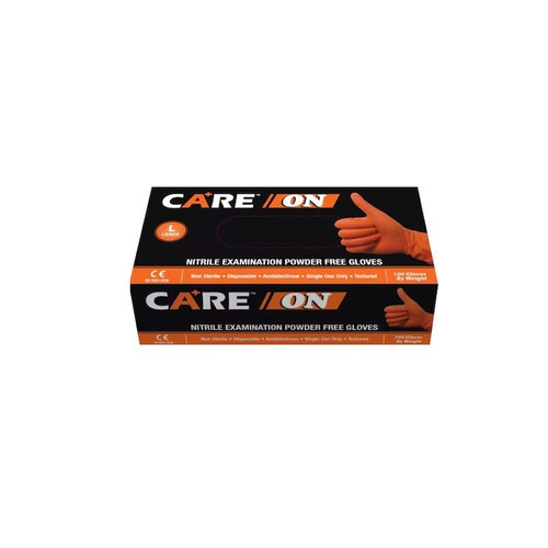 6mil Orange Nitrile Exam, Powder Free Gloves, Large, 1000-cs