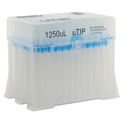 1250 μL Non-Filtered Tip, Biotix® (uTIP) Low Retention Pipette Tips, 960-pk