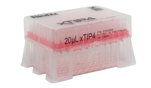 20μL Filter Tip, Biotix® (xTIP4) for Rainin LTS, Sterile, Racked 960-pk