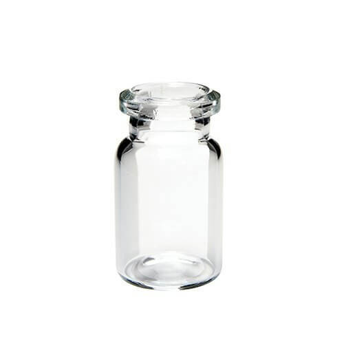 Ibis Scientific 6mL Clear Crimp Top Headspace Vial, Flat Bottom, 1000-Case