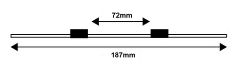 MP2 Tubing, 2-Stop PVC, Black/Black 0.76 mm, 12-pk