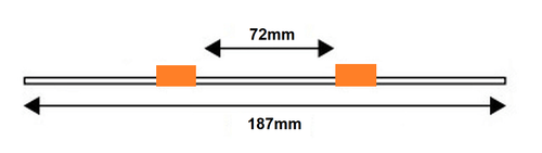 MP2 Tubing, 2-Stop PVC, Orange/Orange 0.89 mm, 12-pk