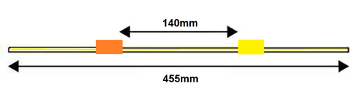 Solva Tubing, 2-stop, Orange/Yellow 0.51 mm, 12-pk