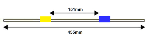 Standard PVC Tubing, 2-Stop Yellow/Blue 1.52 mm, 12-pk