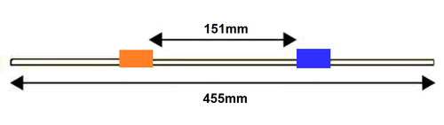 Standard PVC Tubing, 2-Stop Orange/Blue 0.25 mm, 12-pk