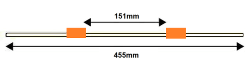 Standard PVC Tubing, 2-Stop Orange/Orange 0.89 mm, 12-pk