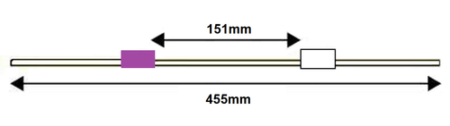 Standard FLARED PVC Tubing, 2-Stop Purple/White 2.79 mm, 12-pk