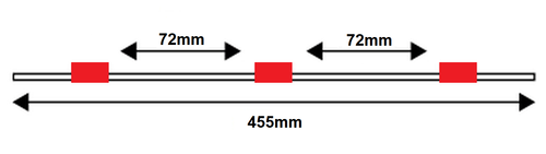 Standard PVC Tubing, 3-Stop Red/Red/Red 1.14 mm, 12-pk