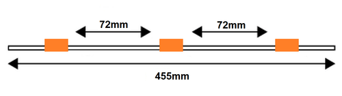 Standard PVC Tubing, 3-Stop Org/Org/Org 0.89 mm, 12-pk