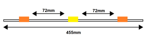 Standard FLARED PVC Tubing, 3-Stop Org/Yellow/Org 0.51 mm, 12-pk
