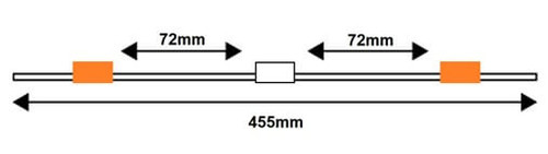 Standard PVC Tubing, 3-Stop Org/White/Org 0.64 mm, 12-pk