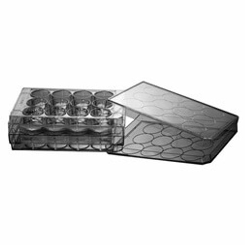 12 Well Cell Culture Plate, Flat, Treated, Premium Packaging, Sterile, 50-Case