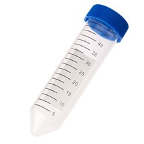 50mL Centrifuge Tube, Blue Cap - Bag, Sterile, 500-Case