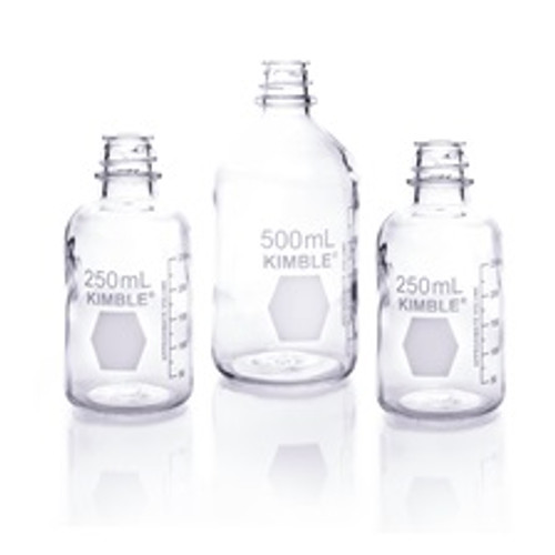 KIMBLE® Storage/Media Bottles Only, With Graduations, 1,000mL, 12-pk