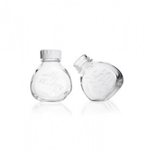 DURAN® TILT Media Preparation bottle GL 56 , clear, with screw cap PP (White) 500mL, 4-pk