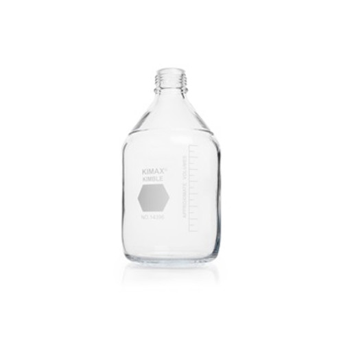 KIMBLE® GL45 Media Bottles, Without Cap, 10,000mL, 1-pk